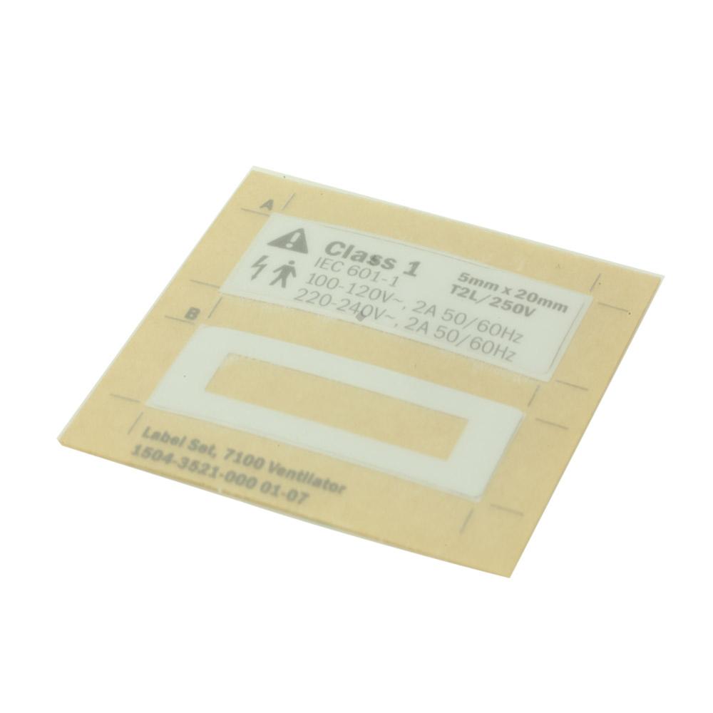 Label Set 7100 Ventilator Label Set 7100 Ventilator