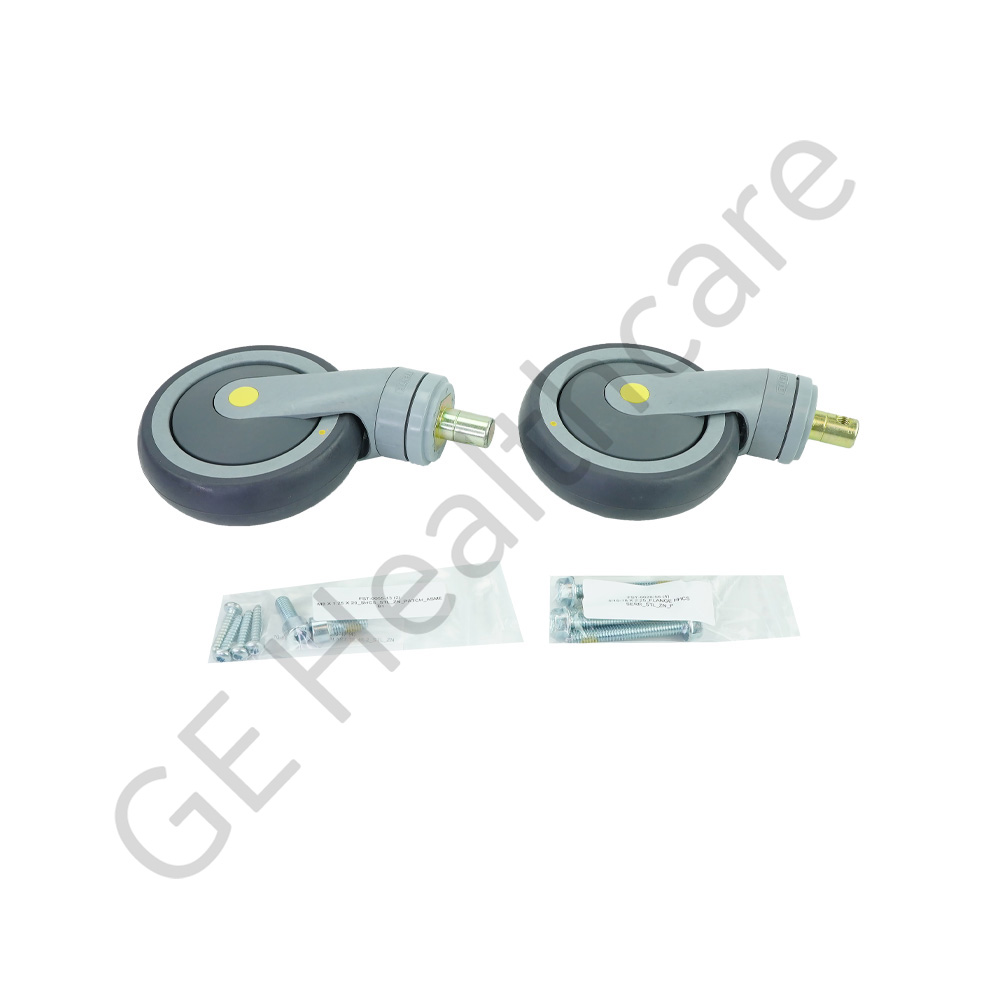 2 Swivel Conductive Caster Kit without Brakes