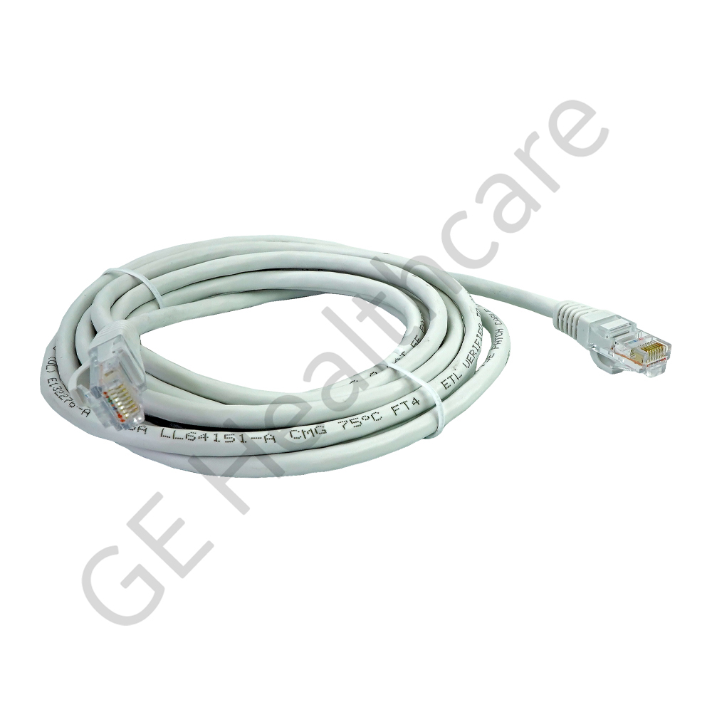 Cable Assembly RJ45 White 10ft