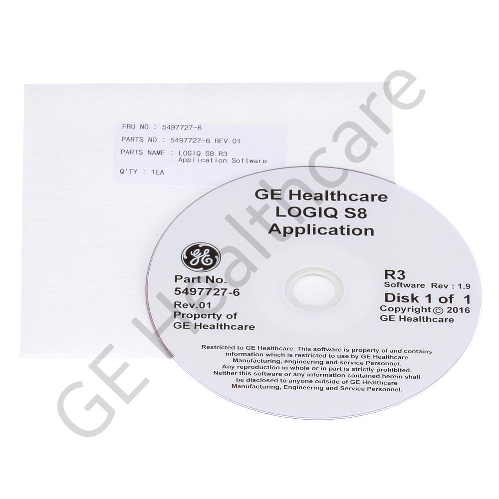 LOGIQ S8 R3 Application Software 5497727-6